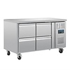 Polar Refrigeration  Refrigerated Table with 4 Drawers 314 L, GN, 1/1 from -2 °C to 8 °C, Side-Mounted Compressor