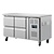 Polar Refrigeration  Stół chłodniczy z 4 szufladami 314 L, GN 1/1, od -2 °C do 8 °C, agregat boczny