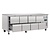 Polar Refrigeration  Refrigerated Table with 8 Drawers 616 L, GN 1/1 from -2 °C to 8 °C, Side-Mounted Compressor