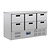 Polar Refrigeration  Stół chłodniczy z 6 szufladami 205 L, GN 1/1, od 2 °C do 5 °C, agregat dolny