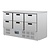 Polar Refrigeration  Stół chłodniczy z 6 szufladami 205 L, GN 1/1, od 2 °C do 5 °C, agregat dolny
