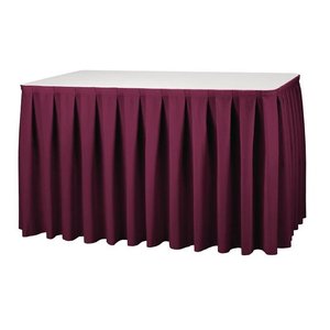 XXLselect Table Skirting - Bourdeaux Boxpleat Style XXLselect Table Skirting - Bourdeaux Boxpleat Style