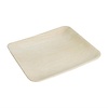 Fiesta Square Palm Leaf Plate 250x250 mm, Brown, Biodegradable (Pack of 100)