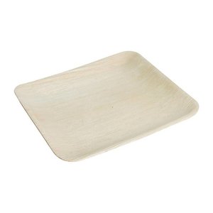 Fiesta Square Palm Leaf Plate 250x250 mm, Brown, Biodegradable (Pack of 100) Fiesta Square Palm Leaf Plate 250x250 mm, Brown, Biodegradable (Pack of 100)