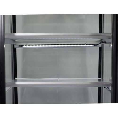Resto Quality Witryna cukiernicza kwadratowa, 350 L, od 2°C do 8°C, stacjonarna, czarno-srebrna Resto Quality Witryna cukiernicza kwadratowa, 350 L, od 2°C do 8°C, stacjonarna, czarno-srebrna