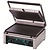 Resto Quality Single Cast Iron Contact Grill, Smooth Grill Plate, 380 x 280 mm, 2,25 kW