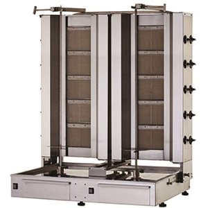 Resto Quality Gyros | opiekacz gazowy do kebaba podwójny | 3+3 palniki | wsad 80kg KLG153-T Resto Quality Gyros | opiekacz gazowy do kebaba podwójny | 3+3 palniki | wsad 80kg KLG153-T