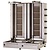 Resto Quality Gyros | double gas kebab toaster | 3 + 3 burners | load of 80 kg KLG153-T