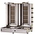 Resto Quality Gyros | double gas kebab toaster | 4 + 4 burners | load 120 kg KLG224-T