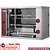 Diamond Electric Rotisserie Grill Vitroceramic 2 Splits, 6 Chickens, 4,4 kW, 400-230V