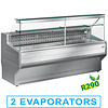 Diamond Refrigerated display counter with straight glass panel 90°, with reserve Diamond Refrigerated display counter with straight glass panel 90°, with reserve