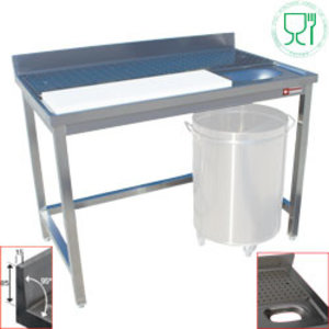 Diamond Stół do przyrządzania mięsa/ryb | 1200x700x(H)880/900