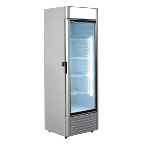 XXLselect Szafa chłodnicza przeszklona 380 L, 0 °C do +10 °C