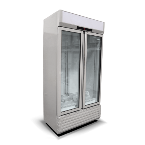 XXLselect Double Glass Door Refrigerator 597 L, 0 °C to +10 °C