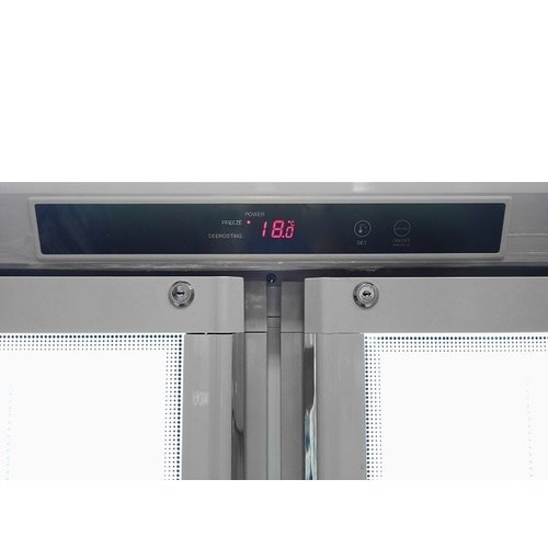 XXLselect Double Glass Door Refrigerator 597 L, 0 °C to +10 °C XXLselect Double Glass Door Refrigerator 597 L, 0 °C to +10 °C