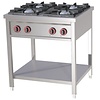 RedFox Gas Cooker with 4 Burners on an Open Base, 25 kW