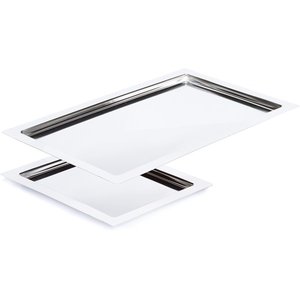 APS Stainless Steel Rectangular Serving Tray GN 1/1 APS Stainless Steel Rectangular Serving Tray GN 1/1