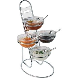 APS Etażera bufetowa | 4 salaterki x 0,5L | 300x300x480mm APS Etażera bufetowa | 4 salaterki x 0,5L | 300x300x480mm