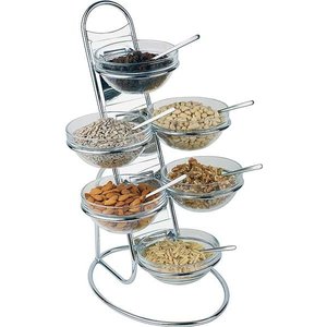 APS Etażera bufetowa | 6 salaterek x 0,5L | 300x300x480mm APS Etażera bufetowa | 6 salaterek x 0,5L | 300x300x480mm
