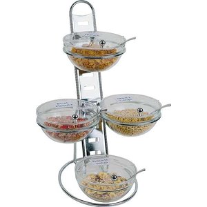 APS Etażera bufetowa | 4 salaterki x 2,5 l | 390x310x660mm APS Etażera bufetowa | 4 salaterki x 2,5 l | 390x310x660mm