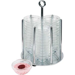 APS Dyspenser do 36 miseczek o średnicy 50mm | z pojemnikami szklanymi | śr. 140x(H)255mm APS Dyspenser do 36 miseczek o średnicy 50mm | z pojemnikami szklanymi | śr. 140x(H)255mm