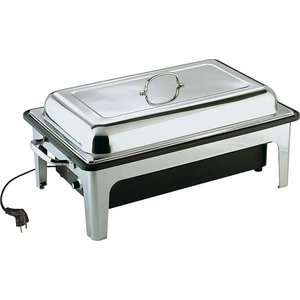 APS Electric Chafing Dish with Removable Full Cover 14 L GN 1/1 APS Electric Chafing Dish with Removable Full Cover 14 L GN 1/1