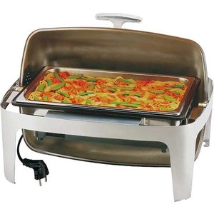 APS Electric Chafing Dish with Full Roll-Top Cover 14 L GN 1/1