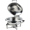 APS Fuel Round Chafing Dish with Full Hinged Cover 6 L APS Fuel Round Chafing Dish with Full Hinged Cover 6 L