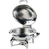 APS Fuel Round Chafing Dish with Hinged Glass Cover 6 L