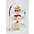 APS Stand ze stali chromowanej na trzy talerze | 225x165x255mm