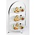 APS Stand ze stali chromowanej na trzy talerze | 330x240x430mm