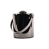 Olympia Stainless Steel Ice Bucket 1 L, Ø120 mm, (h)150 mm, Gunmetal with Double Walls and Lid