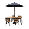 Bolero Accacia Brown Stackable Chair for Outdoor Use (Pack of 4)