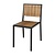 Bolero Accacia Brown Stackable Chair for Outdoor Use (Pack of 4)