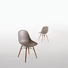 Bolero Brown Polypropylene Chair with Wooden Legs (Pack of 2) Bolero Brown Polypropylene Chair with Wooden Legs (Pack of 2)