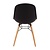 Bolero Grey Polypropylene Chair with Wooden Legs (Pack of 2)