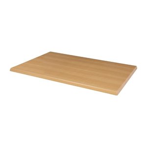 Bolero Rectangular Table Top 800 x 1200 mm, Light Brown Chipboard Bolero Rectangular Table Top 800 x 1200 mm, Light Brown Chipboard