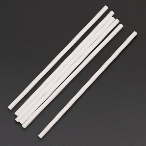 Fiesta Green Compostable Paper Straws White (Pack of 250) Fiesta Green Compostable Paper Straws White (Pack of 250)