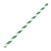 Fiesta Green Biodegradowalne słomki | papier | zielone paski