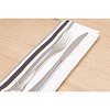 XXLselect Bistro Table Napkins Black Stripe (Pack of 10)