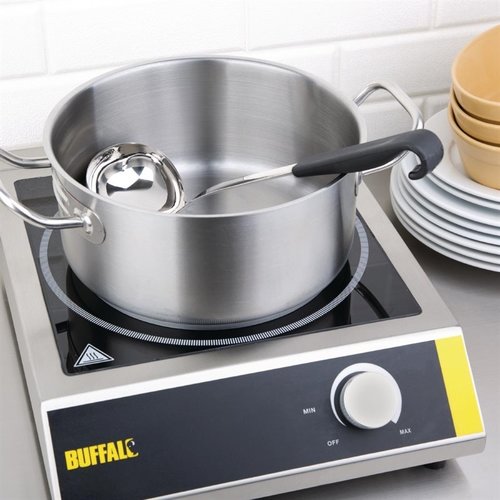 Vogue Chochla kuchenna 130 ml ze stali nierdzewnej, 340 mm, czarna Vogue Chochla kuchenna 130 ml ze stali nierdzewnej, 340 mm, czarna