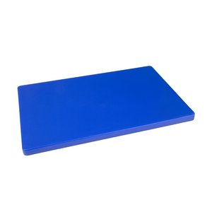 Hygiplas Wyprzedaż - Gruba deska do krojenia z polietylenu o niskiej gęstości 600 x 450 mm niebieska