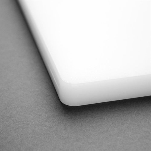 Hygiplas Gruba deska do krojenia z polietylenu o niskiej gęstości 600 x 450 mm biała Hygiplas Gruba deska do krojenia z polietylenu o niskiej gęstości 600 x 450 mm biała