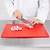 Hygiplas Anti-bacterial Low Density Polyethylene Cutting Board 450 x 300 mm Red