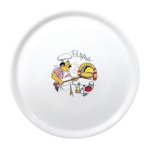Saturnia Wyprzedaż - Talerz do pizzy, Ø310 mm, wzór "Chef Décor" Saturnia Wyprzedaż - Talerz do pizzy, Ø310 mm, wzór "Chef Décor"