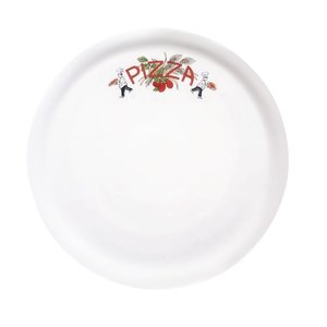 Saturnia Porcelanowy talerz do pizzy 310 mm | wzór kwiatu Saturnia Porcelanowy talerz do pizzy 310 mm | wzór kwiatu