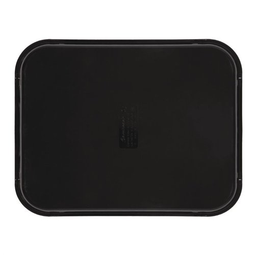 Cambro Antypoślizgowa prostokątna taca do serwowania 457 x 355 mm z włókna szklanego, czarna