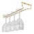 TOM-GAST Wine glass rack 30 cm, brass BAREQ