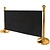 Bolero Barrier Post (h)950 mm, Gold, 11,1 kg with Ball Top