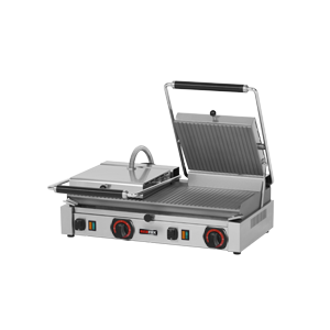 RedFox Grill kontaktowy podwójny żeliwny, płyta ryflowana, 570 x 240 mm, 6 kW RedFox Grill kontaktowy podwójny żeliwny, płyta ryflowana, 570 x 240 mm, 6 kW